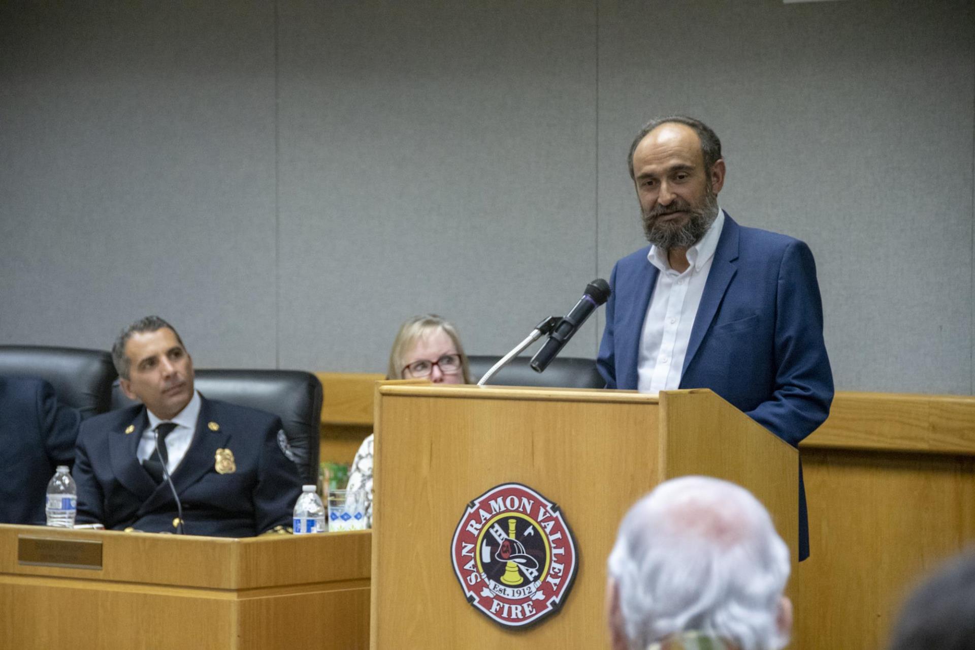 Mr. Farhadi at Podium