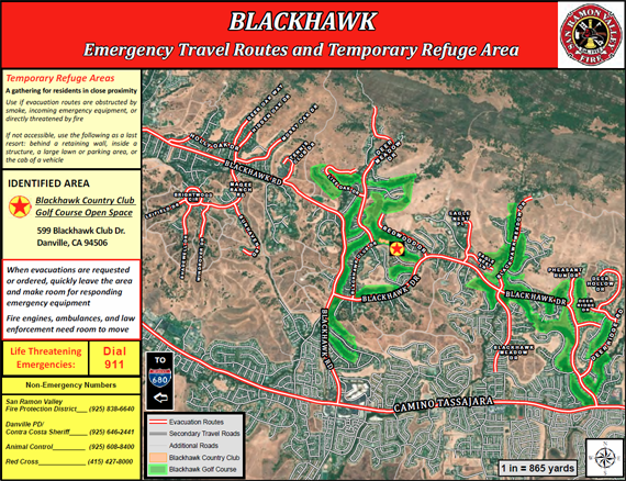 Blackhawk Evacuation Map