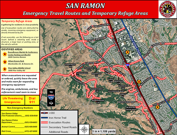 San Ramon Evacuation Map