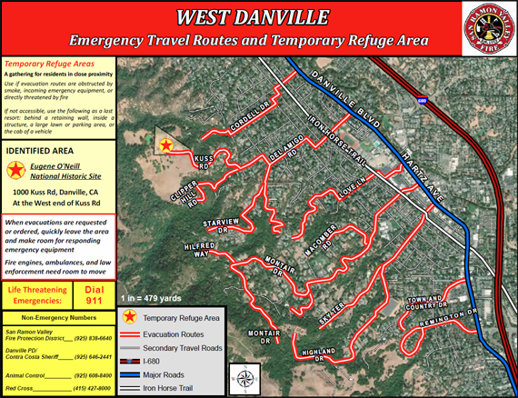 West Danville Evacuation Map