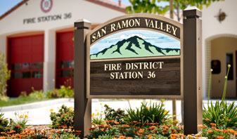 Fire station 36 sign