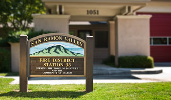 Fire station 33 sign